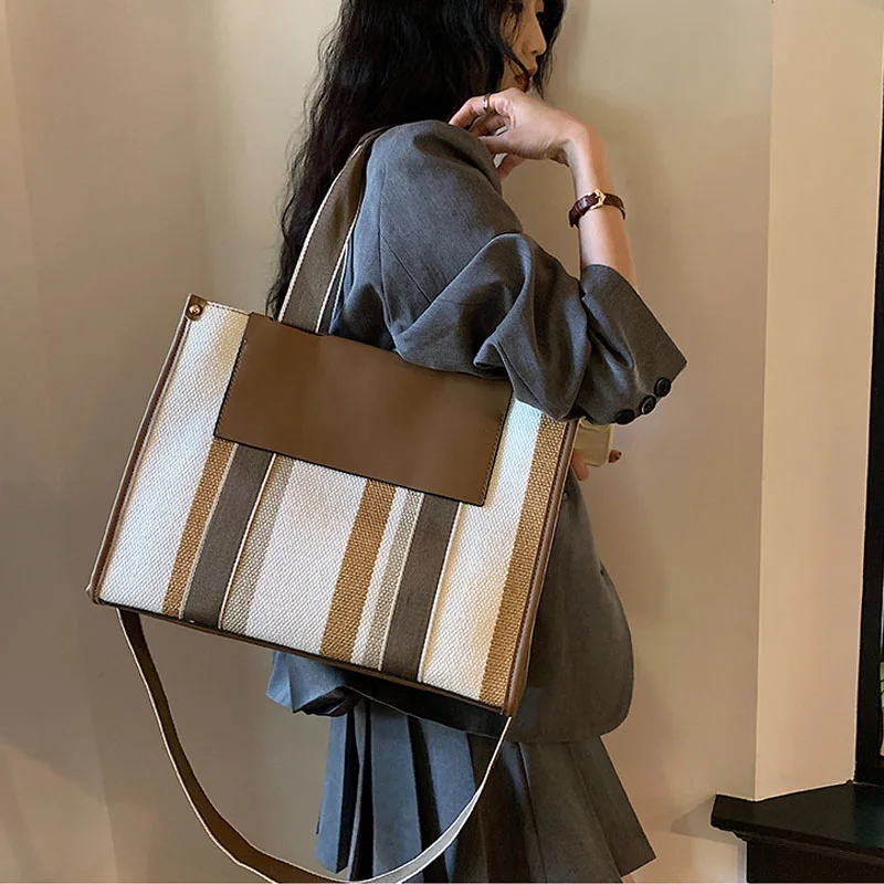 2023 Custom Gifts for Women Canvas Tote Bag Canvas Bag with Shoulder Strap Vintage Handbags Shoulder Work Purses