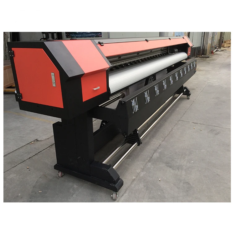 2024 year hot selling double printhead 10ft 3.2m  eco solvent printer large format printer for flex banner vinyl sticker