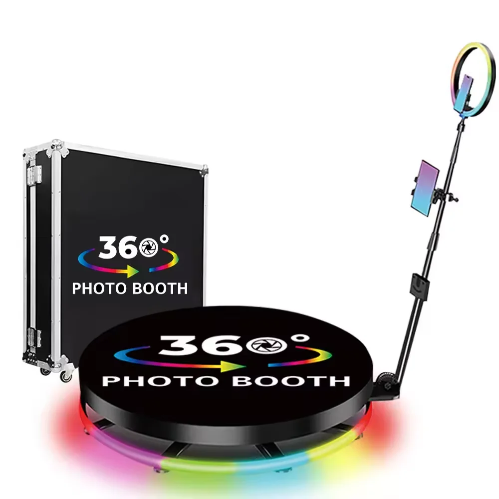 360 degree photo booth 80cm portable selfie platform photobooth automatic spin 360 photo booth 80cm
