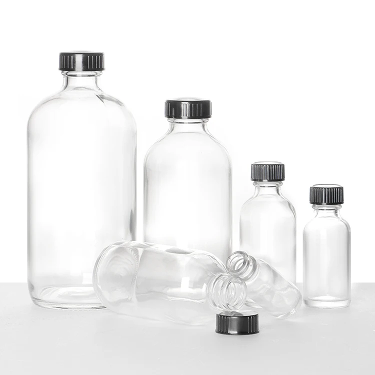1oz 2oz 3oz 15ml 30ml 60ml 120ml Boston Round Essential Oil Bottle Dropper Bottle Glass Dropper Bottles