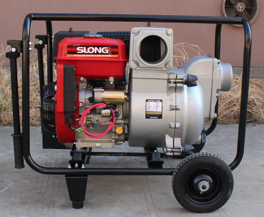 Hot sell Slong WP40ME 4 inch 100mm gasoline mud Pump trash water pump