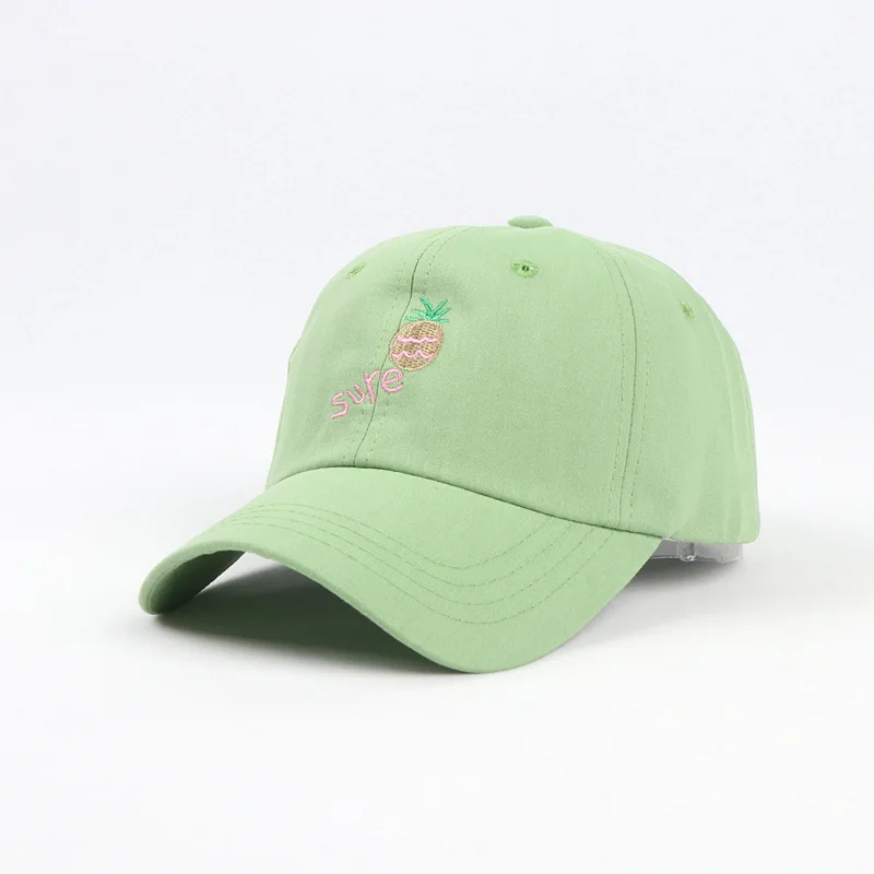 Custom embroidered baseball cap and dad hats duck tongue hat curved edge sun shading hat