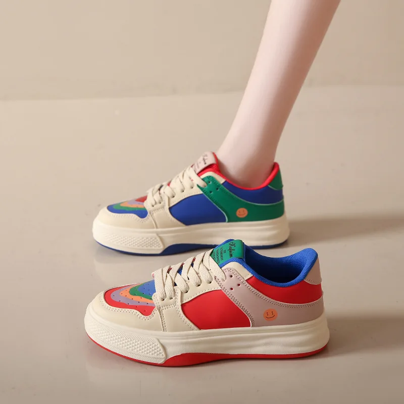 2024 Summer new white shoes female student casual sneakers female