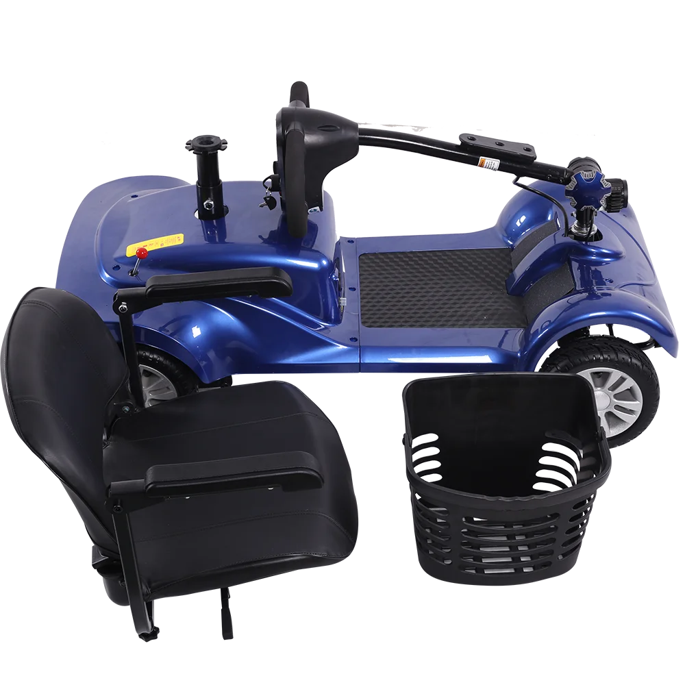 7 Inches Pu Solid Tire Foldable Mobility Scooter Removable Seat Cushion Mobility Scooter Elderly