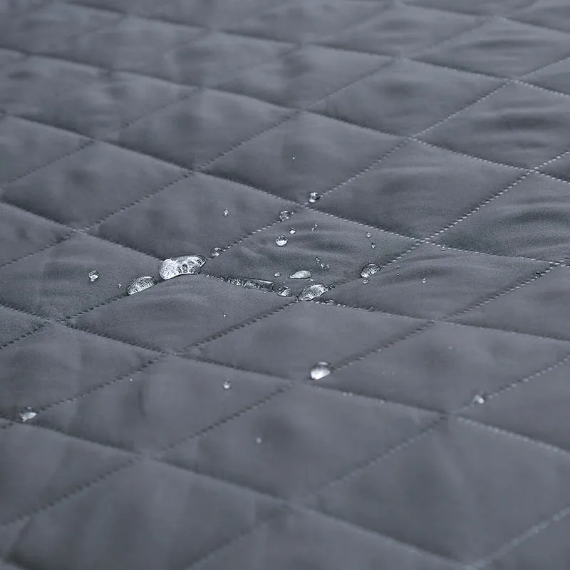 Hot sale 100% Polyester Waterproof Anti-pilling Charcoal Grey/Black Sofa Cover for Cushion Couch, Recliner, Loveseat and Chair