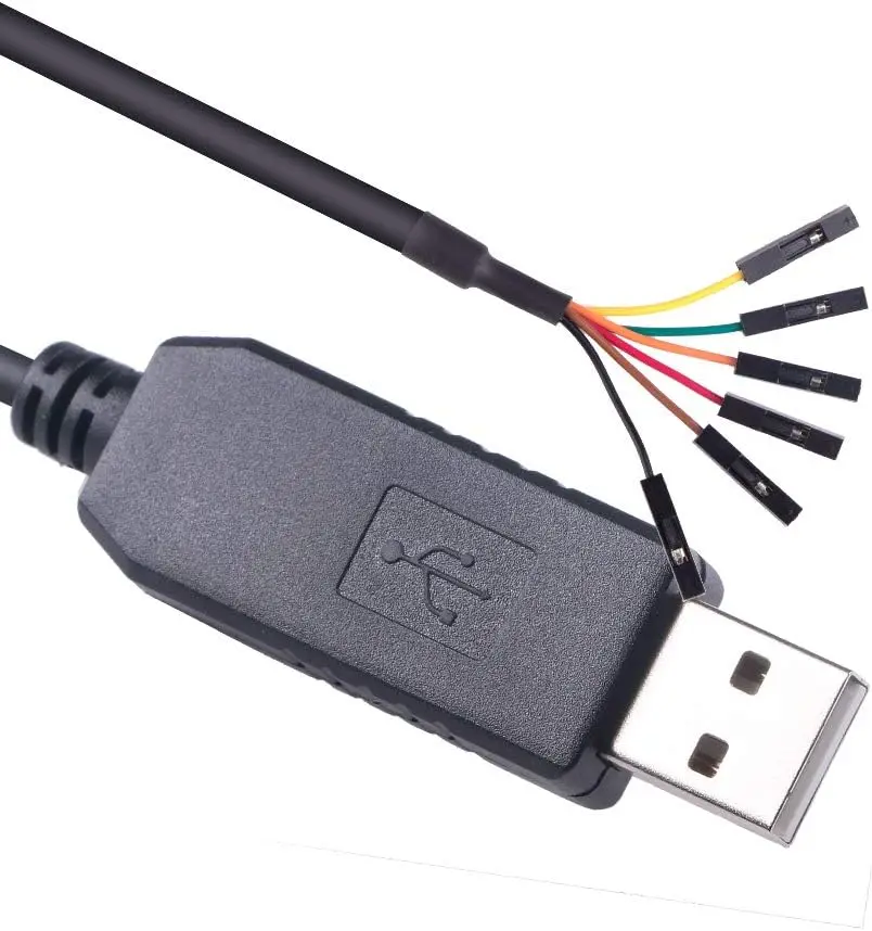Коннектор для подключения разъема USB к TTL, 6P, 6 футов/1,8 м, 3,3 В, последовательный кабель TTL