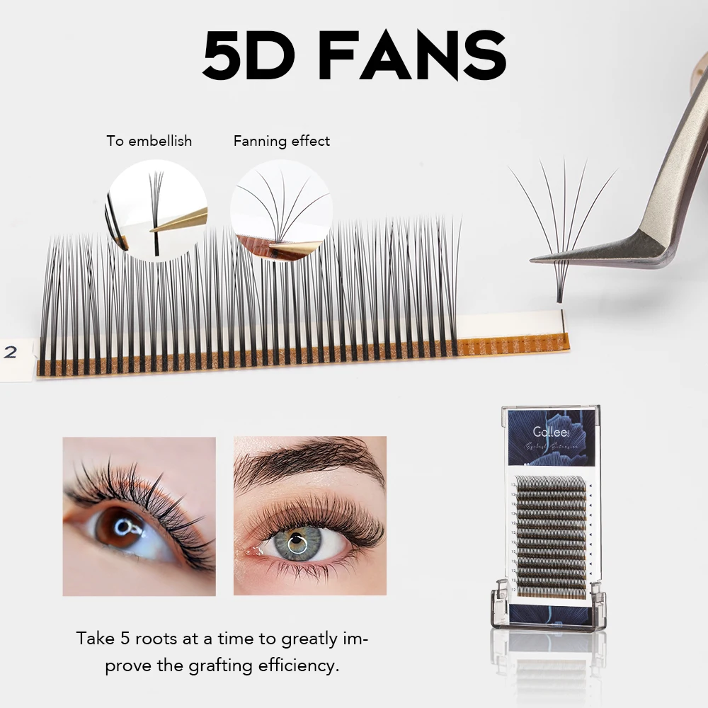 Gollee W Shape Auto Fans Eyelash Extensions Y W C D 0.05 Tryphena eyelash Mega Volume Yy Eyelash Extensions