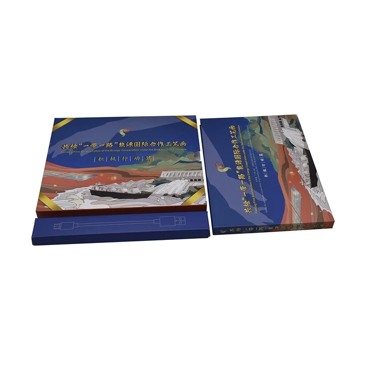 hardcover HD 7 inch touch screen video brochure LCD monitor video card for advertising invitation