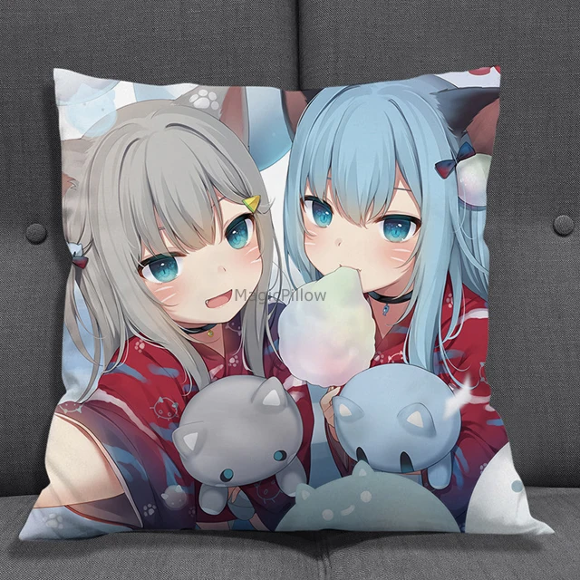 Home Decor Pillow Anime Custom Personalised Cushion Pillowcase Cartoon Christmas Bed Fluffy Pillows Gift