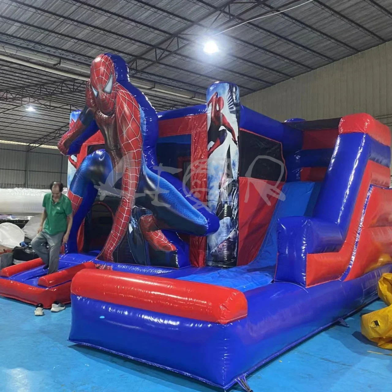 Commercial inflatable jumper bouncer  inflatable jumping bouncy castle bounce house  with slide