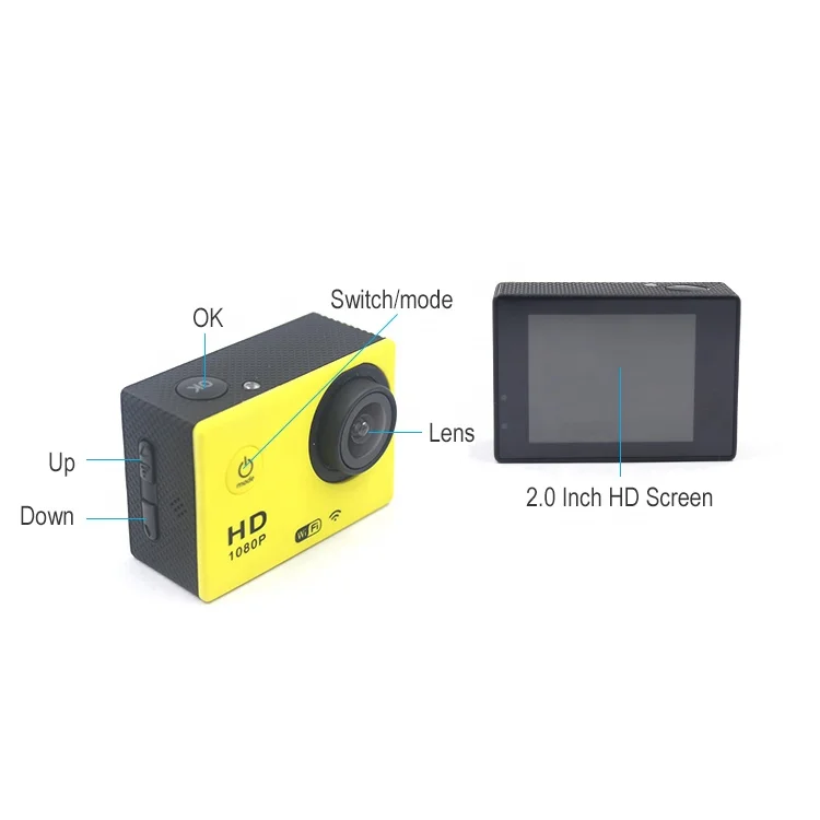 Helmet sports bike helmet bicycle video 1080p wifi action camera