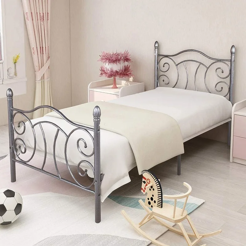 Factory Wholesale Cheap Modern Style Metal Mesh Base Bedroom Iron Bed