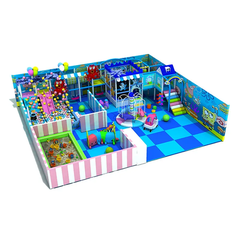 Candy indoor playground kids gym equipments maze Soft Play Equipment for Sale
