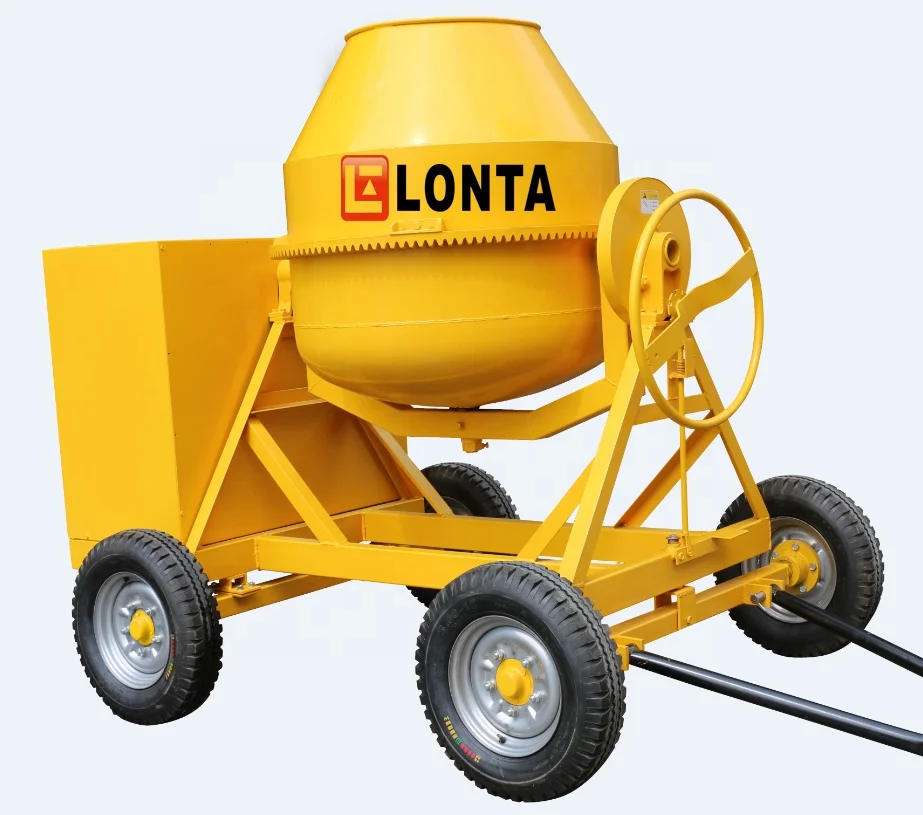 Deft design concrete mixer machine with lifting hopper and diesel cement mixers