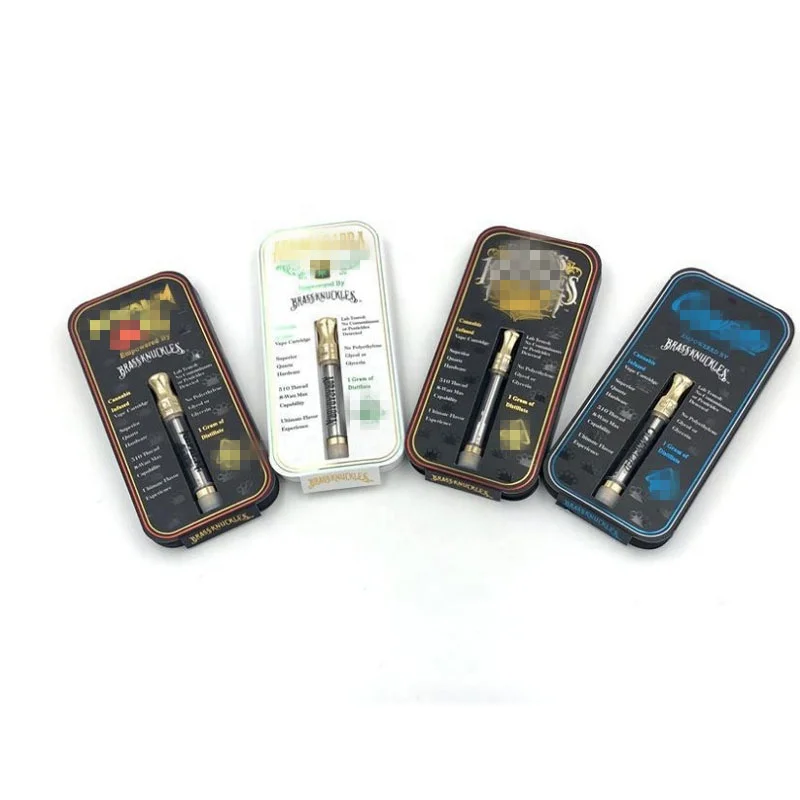 
Custom Cartridge Packaging For Brass Knuckles Cartridges 0.5ml 1.0ml Thick Oil Atomizer Vape Pen 