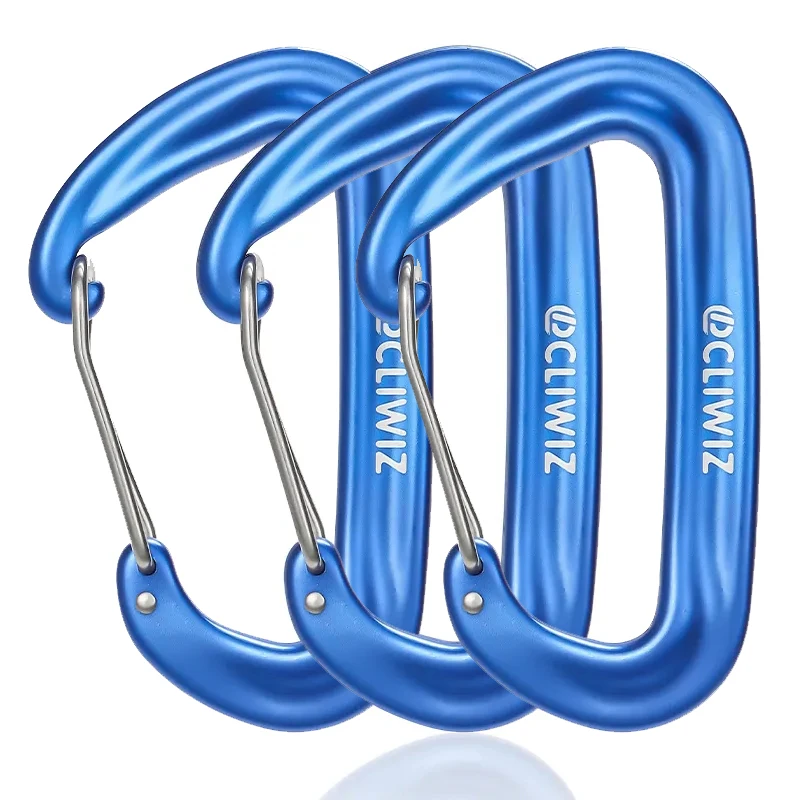JRSGS Factory Hammock Hook Carabiner 7075 Aluminium Snap Hook 12KN Climbing Customized the LOGO Lightweight S7802S