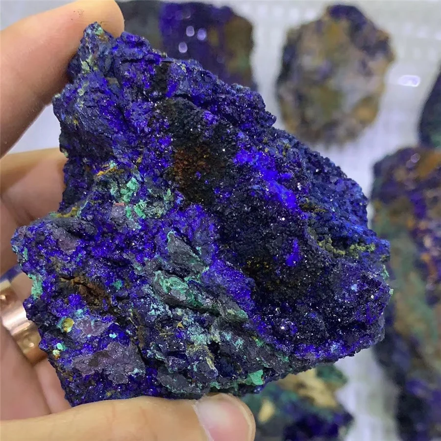 Оптовая продажа высокое качество натуральное сырье грубый Синий Азурит используемый для изготовления пигментов краска лечебный кварцевый кристалл минералы