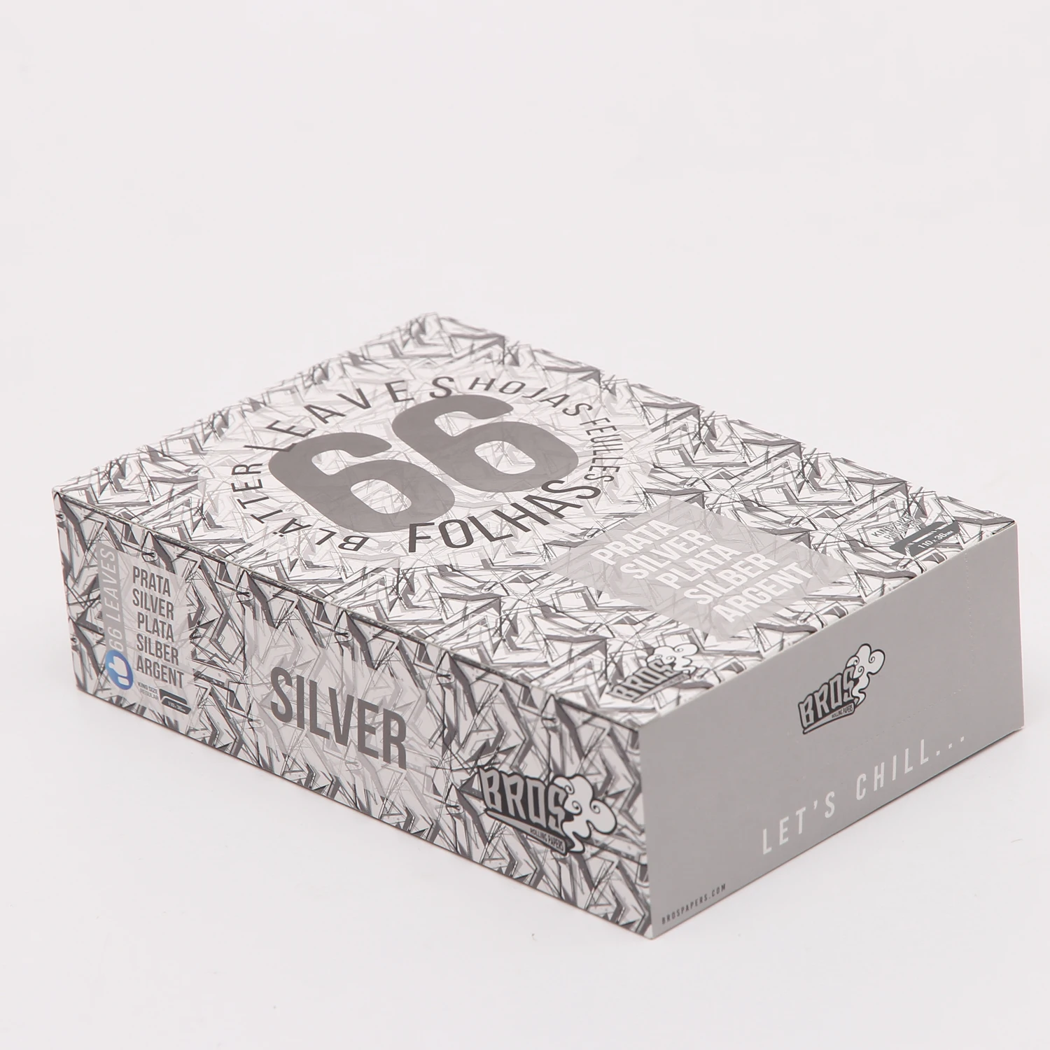 bros brand grey packing custom logo smoking rolling paper rice paper tobacco