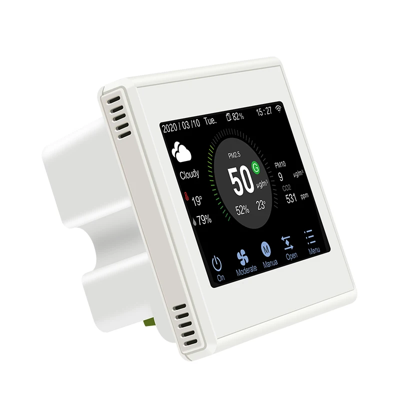 Пульт дистанционного управления вентилятором VOC/CO2/PM2.5 Tuya WIFI контроллер датчики качества воздуха вентилятора