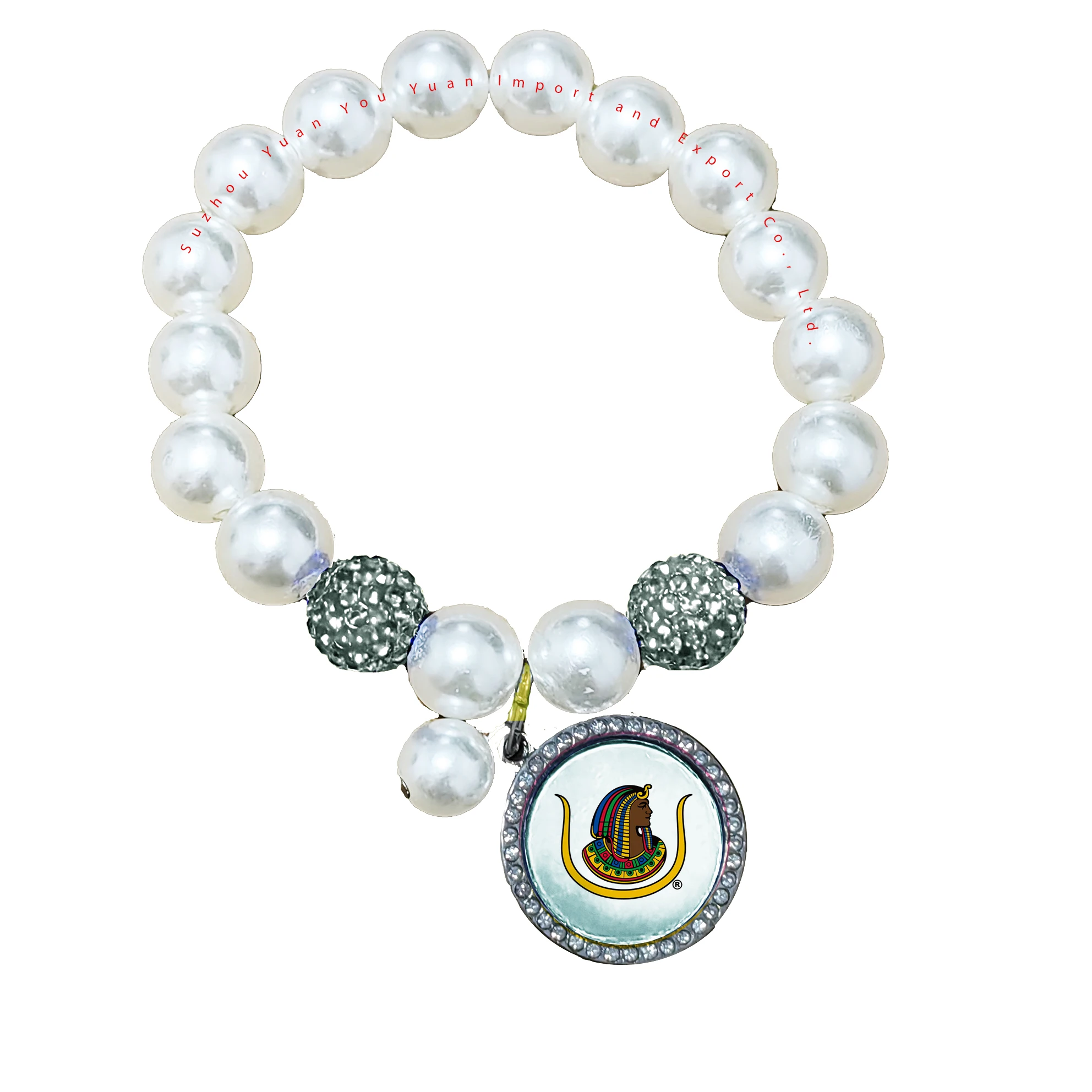 Браслет из полимерной глины 18 бусин