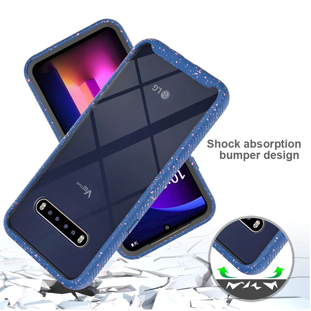 Armor Rugged TPU PC Front Frame Case For LG V60 ThinQ Back Cover For LG G9 ThinQ
