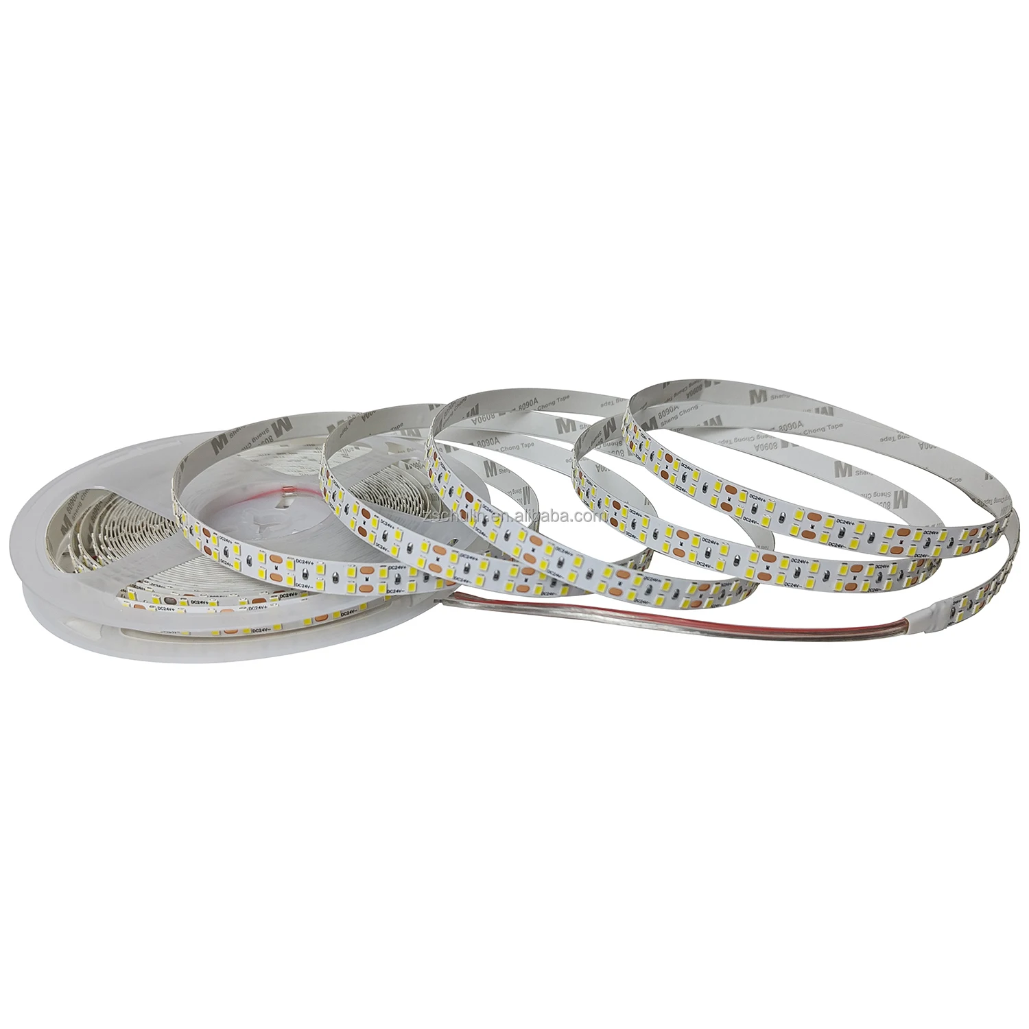 Светодиодные полосы постоянного тока 12 В 24 SMD 2835 60 светодиод 120 240 на метр 8 мм 5 м 10 м/рулон дешевые светодиодные света