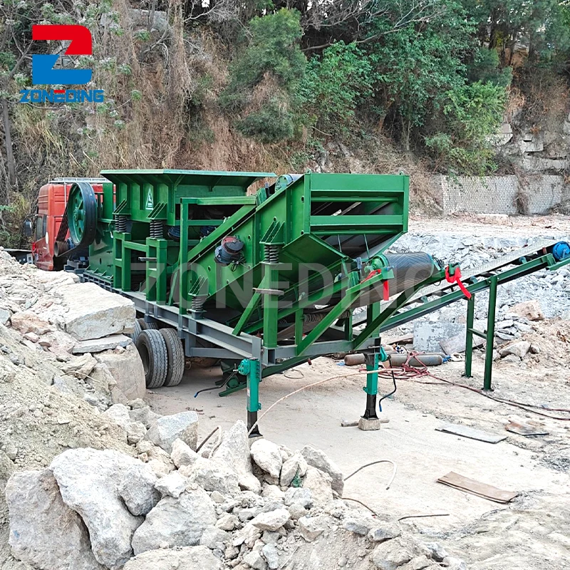 Factory Supply of Quarry Stone Crushing Machines Mobile Hammer Crusher Plant