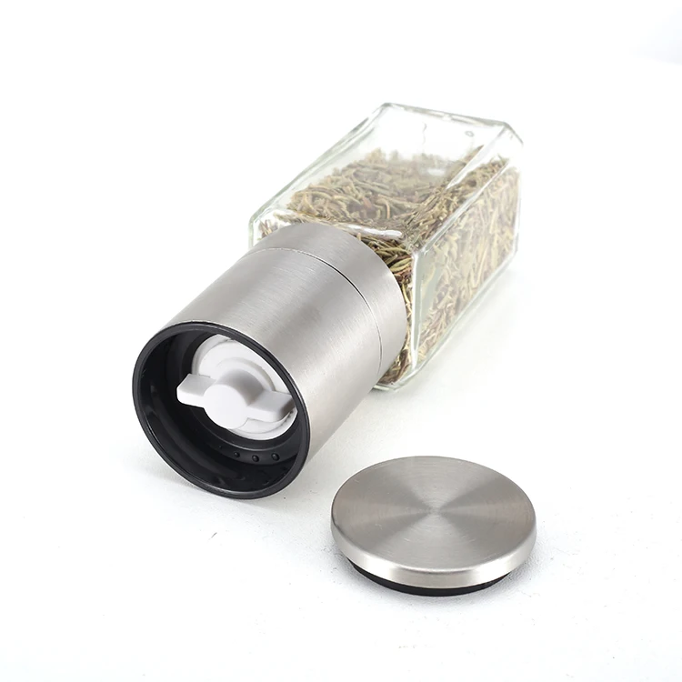 Stainless Steel Salt Pepper Grinder Refillable Spice Grinder Ceramic Blades Salt Grinders Mill