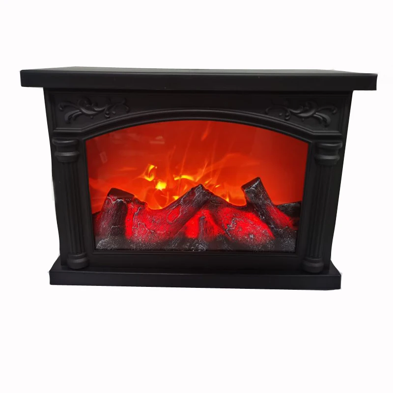 New Plastic Fire Place LED Light Landscape Decoration Led Lamp with USB and Timer