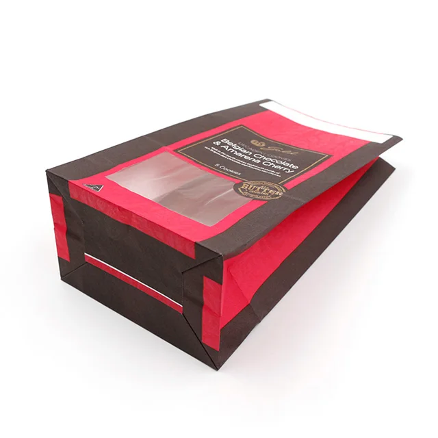 China supplier OEM craft paper packing bags for coffee, wholesale paper bag with logo print