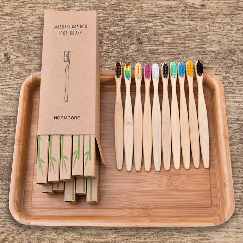 CE Approved Eco Friendly Biodegradable Disposable Customized Packing and Logo OEM Soft Charcoal Bristle Hotel Bamboo Toothbrush
