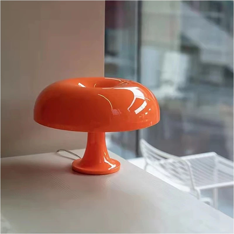 Italy Designer LED Mushroom Table Lamp for Hotel Bedroom Bedside Living Room Decoration Lighting Modern Minimalist Desk Lights