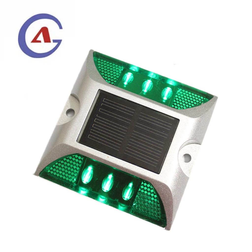 Flashing Light Led Driveway Markers Solar Aluminum Reflective Road Stud