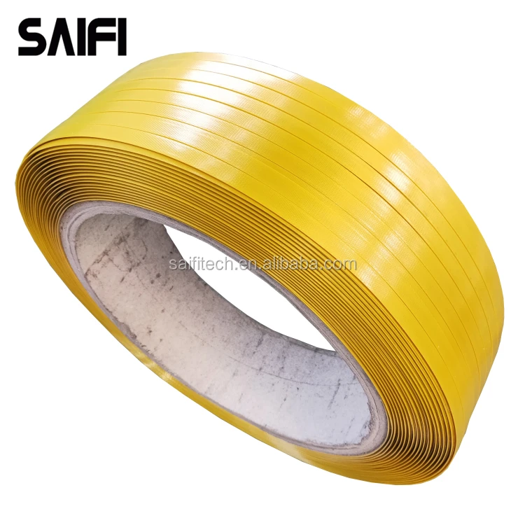 Бесплатный образец, цветная пластиковая упаковка, ленточная обвязка, ленточный рулон ПЭТ для машины для облицовки бумаги