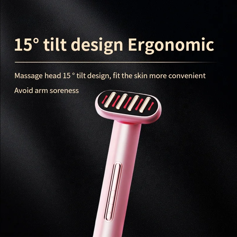 New Design Anti-aging Facial Massager Magic Eye Beauty Pen Advanced Skincare Wand With Red And Blue Light Therapy