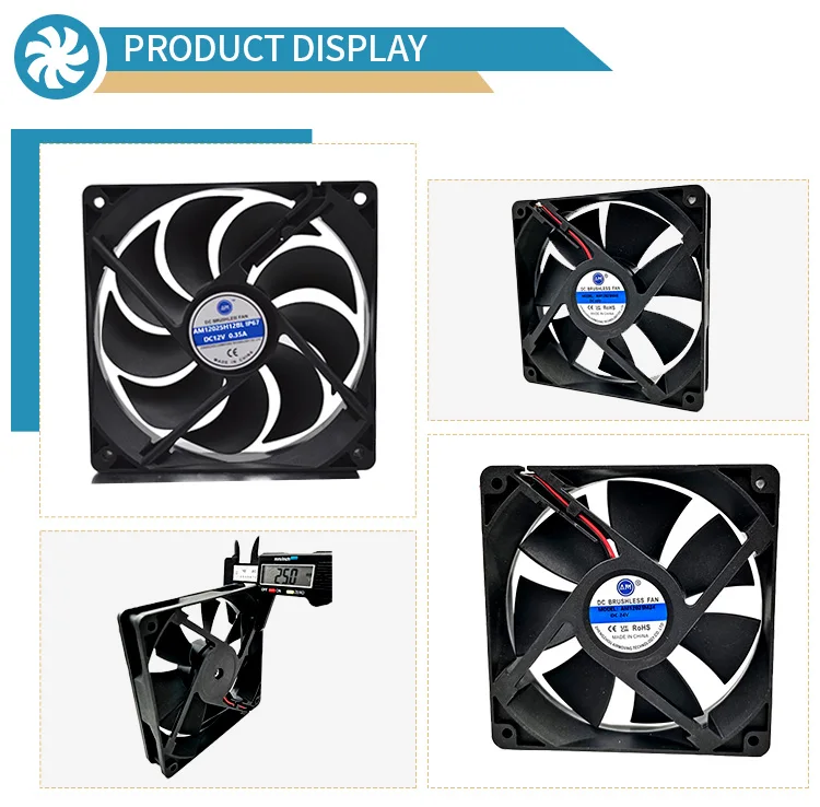 Small Solar Pwm 12v 120*120mm Brushless Cooling Moter Computer Dc Fan