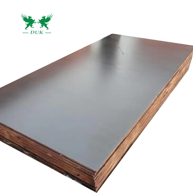 Construction Concrete Template Formwork Poplar Core 15mm 18mm Film Faced Shuttering Plywood