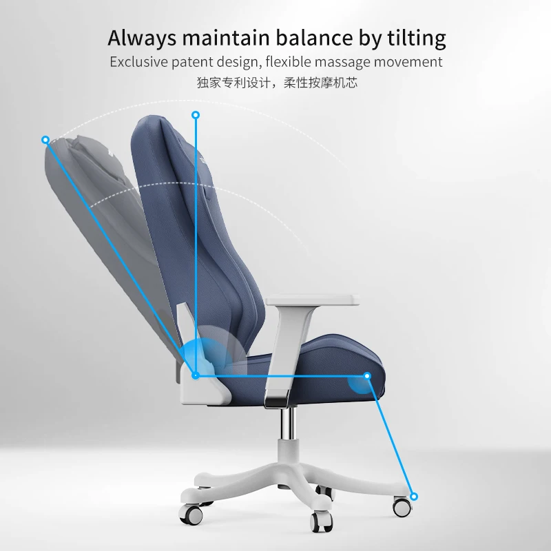 Luxury Gaming Gamer Computer Chair Massage  Leather led rgb Purple Black White Pink Scorpion Racing  with Footrest Gaming Chair