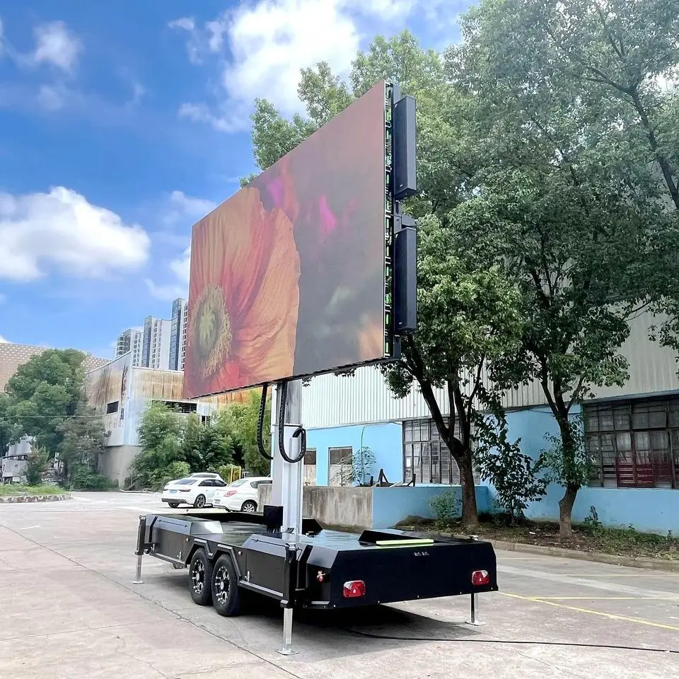 P3.91Moving led display outdoor led screen display waterproof for truck advertising panel