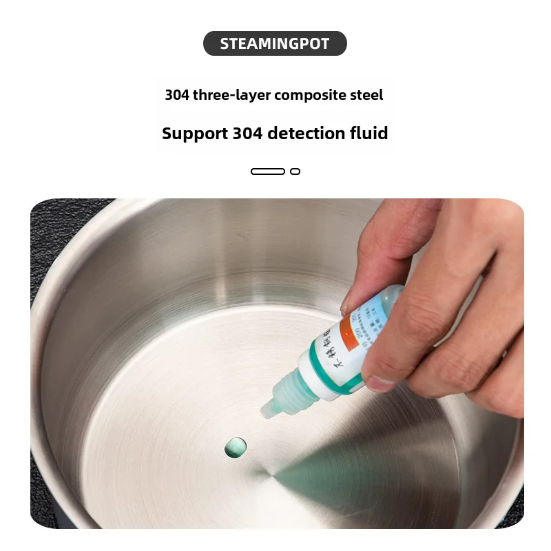 High Quality Noble type Non Coating 3-ply Skilet polishing nonstick Triply Stainless Steel Frying Pan Wok Saute Pan
