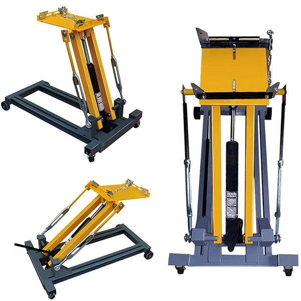 Professional Chinese Supplier Hydraulic Roll-Under Transmission Jack Low Lift Gearbox Transmission Jack
