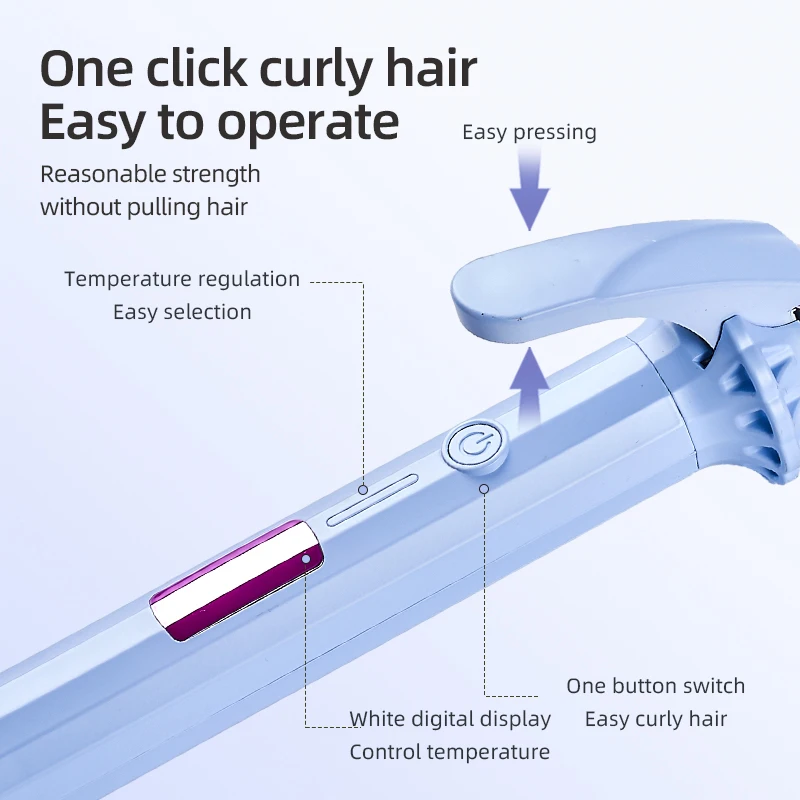 Electric Hair Salon Curl Factory Hot Waver Curly Ceramic Barrel Wand Tong Crimper Barber Curling Iron Hair Curler Styling Tools
