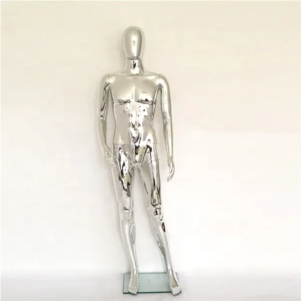 
 Мужской Манекен серебристо-золотистого цвета  