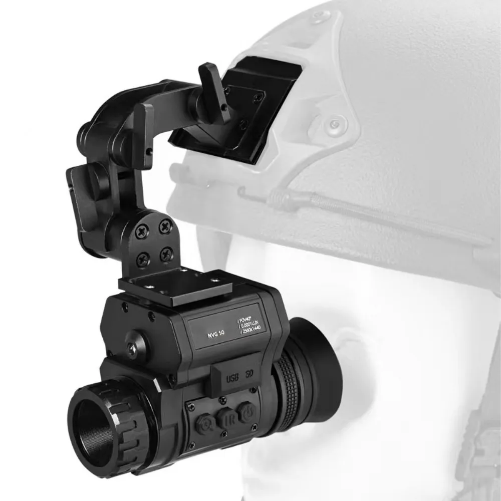 NVG50 Шлем ночного видения очки 1-4x цифровое увеличение 0 001lux ультра низкой освещенности CMOS для охоты
