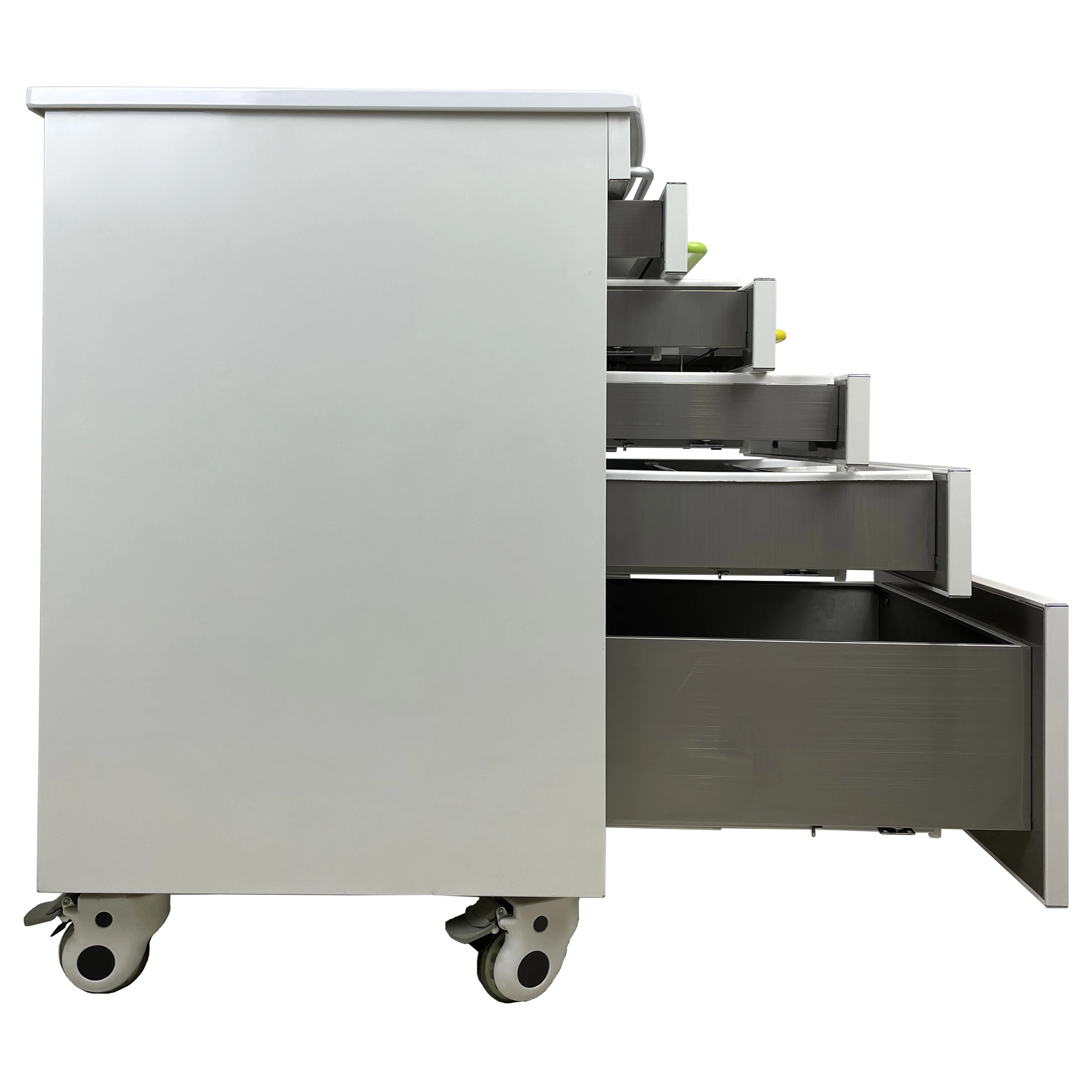 
Five Drawers stainless steel dental cabinet movable dental cabinets mobile dental clinic for sale 