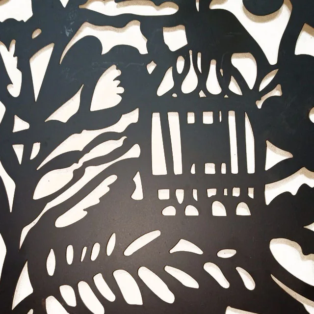 
Home wall decor Laser Cutting Metal Wall Art Decor(Birdcage design) 