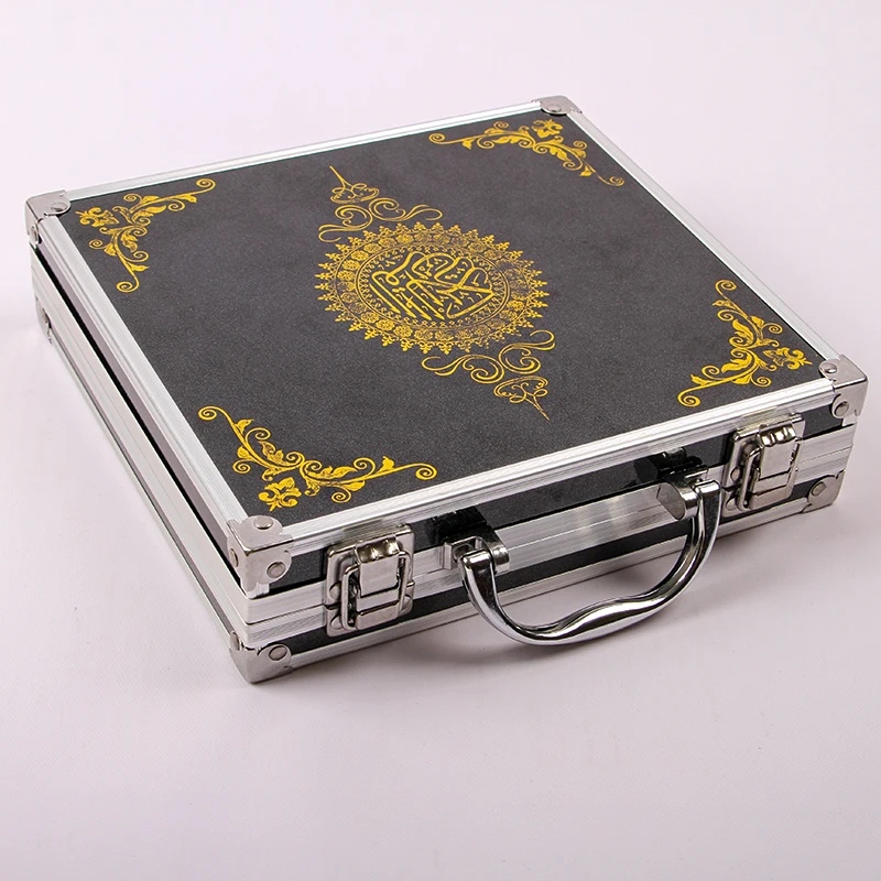 New release item customized size multi-language digital koran quran aluminum case hard aluminum carrying tool case with EVA