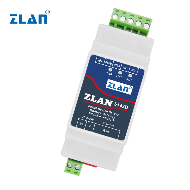 Din-Rail small size Modbus hot selling industrial serial rs485 gateway serial port server