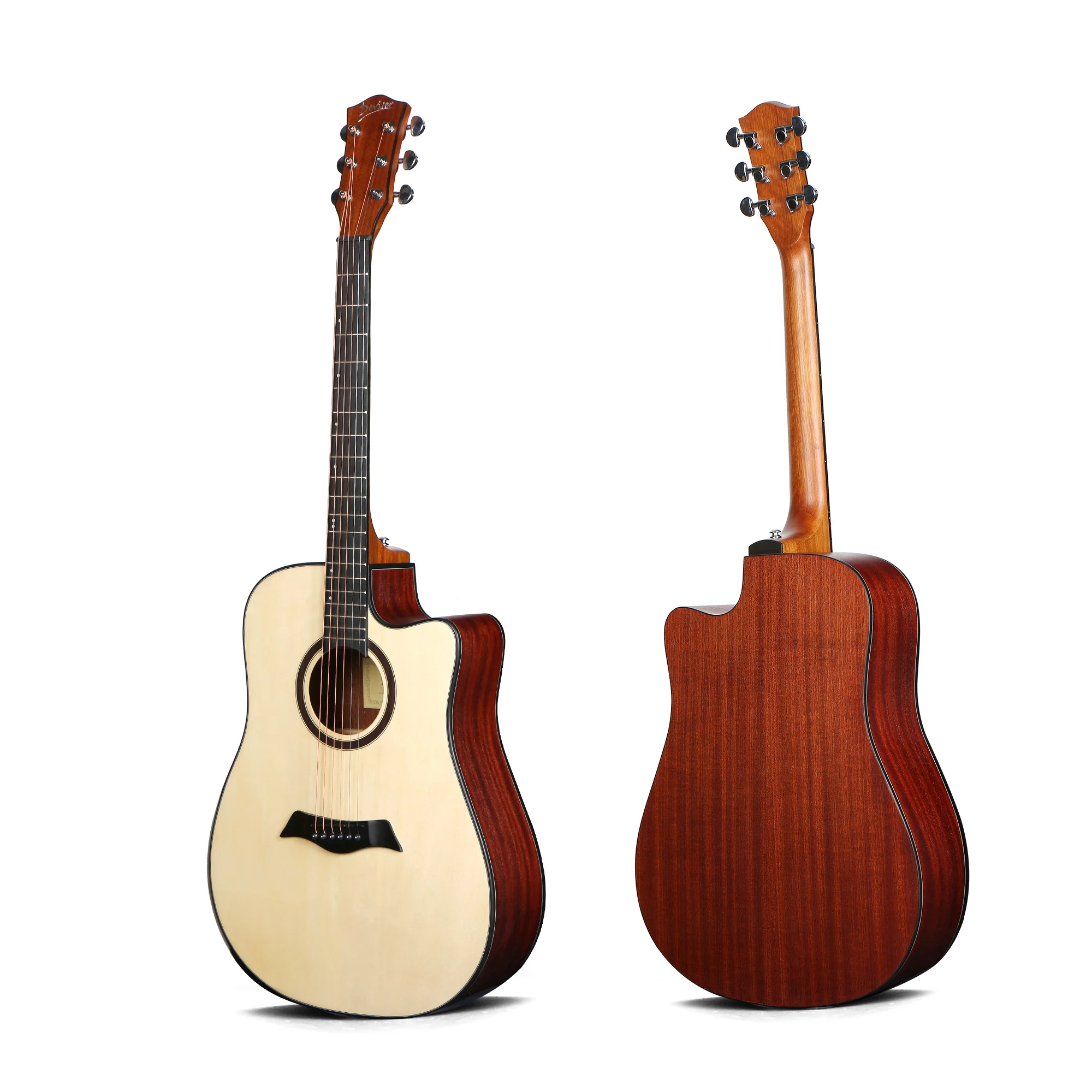 Handsome Middle-end Acoustic Guitar Spruce Top Sapele Back 40 Inch With Arm-rest Guitar Deviser Ls-560