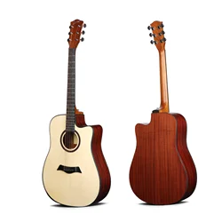 Handsome Middle-end Acoustic Guitar Spruce Top Sapele Back 40 Inch With Arm-rest Guitar Deviser Ls-560